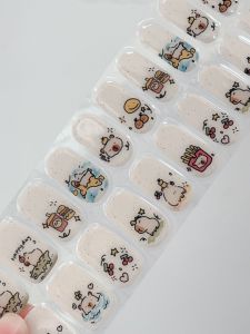 Megai Uv Gel Nail Art สติกเกอร์ การ์ตูน น่ารัก Half-cured กันน้ํายาวนาน Led โคมไฟบ่มใหม่เล็บเครื่องมือความงาม