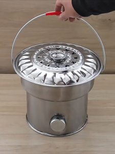 NEW Thickened Charcoal Stove Household Heater Outdoor Portable Barbecue Grill Tea Charcoal Stove Moving Fire Basin