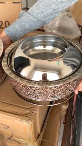 Bếp Lẩu Chân Nến Nồi Tuyết Chân Cồn Đa Dạng Kích Thước 24cm 26cm 28cm