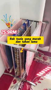 Stainless Steel Towel Hanging Rack/ Clothes Hanging Rack / Clothes Drying Rack/ Clothes Hanger/ Ampaian Baju /Penyidai Baju Ampaian/晾衣架 晒衣架