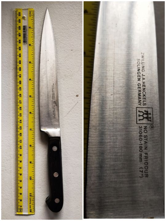 ZWILLING JA HENCKELS PROFESSIONAL S 7inch Chefs knife MADE IN GERMANY