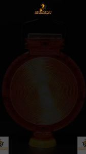 Nasara Solar Warning Blinker Traffic Cone Warning Light Safety Road Hazard LED Flashing Light Lampu Amaran