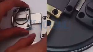 Universal Zinc Alloy Security Twist Lock Thicken Cast Barrel Bolt Slide Latch Bathroom Door