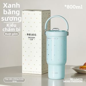Relea | Cốc Giữ Nhiệt Dung Lượng Lớn Với Ống Hút