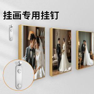 Decorative Picture Hanging Hooks Frameless Artwork Hidden Wall Mounts Traceless Nails Storage Shelves Strong Load Bearing