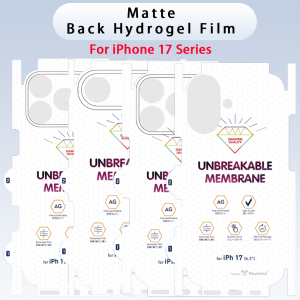 1 - 2 Pcs Matte Back Hydrogel Film For iPhone 17 Pro Max 17 Air 17 Pro 17 Full Coverage Anti Dust Net Clear Screen Protector