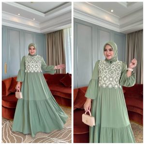 ANYA M-XL IRNA DRESS GAMIS MODE TERBARU TERLARIS BEST SELLER VIRAL ORIGINAL