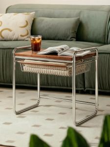 ZHUSHANXIA | Bauhaus Style Storage Side Table Minimalist Teacart