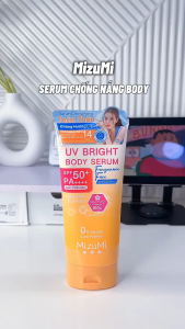 Chống nắng toàn thân không cồn MizuMi UV Bright Body Serum SPF50+ PA++++ 180ml - Thái Lan
