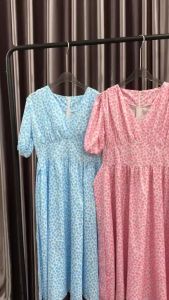 SV 6417 - Naveria Dress | Silvervogue | Gaun Katun Poliester Midi Pakaian Wanita