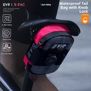 evr | Waterproof Rear Saddle Bike Bag with Knob Lock