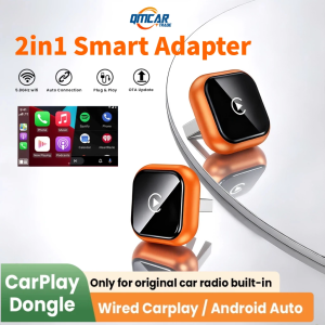 2In1 Wireless CarPlay Android Auto Adapter Plug & Play Fast Auto Connect Stable Low Latency For VW Ford Toyota Honda Nissan Kia