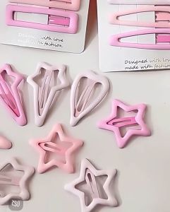 Jepit Rambut Anak Wanita Korea: Set Jepit Rambut Warna Warni Pastel