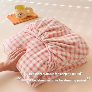NAIYOUCHENG | Thick Milk Velvet Mattress Protector Slip Resistant Bed Skirt