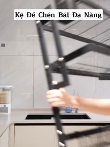 💥Kệ Để Bát Đĩa Đa Năng 2 Tầng Giá Đựng Chén Đĩa Cao Cấp Khung Thép Không Gỉ Thoát Nước Thông Minh