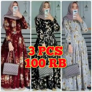 PROMO PAKET HEMAT GAMIS SAKURA TERBARU DAN TERMURAH GAMIS MAXY BUSUI / BUSANA MUSLIM SYARI KEKINIAN