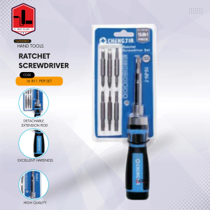 QUEEN BEE SICHER 16 IN 1 Ratcheting Screwdriver Bit Set with Nut Drivers Magnetic Driver Kit For DIY Repair