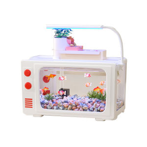 HUICHONG | Television Style Filtering & Oxygenating Small Fish Tank