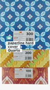Paperline Hard Cover Buku Tulis Sampul Tebal Quarto [1 Buku 100 / 200 / 300 Lembar]