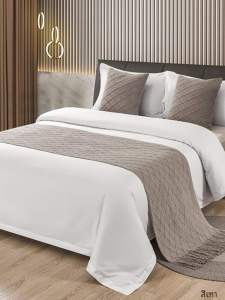 ผ้าคลุมเตียงโรงแรมหรูหราแบบเรียบง่าย ผ้าคลุมเตียงสีพื้น ผ้าคลุมเตียงสไตล์โมเดิร์น ผ้าคลุมเตียงห้องน้ำ ผ้าคลุมเตียงแบบทันสมัย