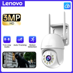Lenovo | Lenovo 3MP Wireless Security Camera Outdoor 5X Zoom CCTV Surveillance Security Protection Night Vision Waterproof Home Cameras