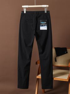 กางเกงลำลองผู้ชายเอวกลางทรงตรงสีพื้น กางเกงขายาวทรงหลวมสบาย ๆ สำหรับฤดูร้อน ผ้าฝ้ายผสมโพลีเอสเตอร์ ระบายอากาศได้ดี