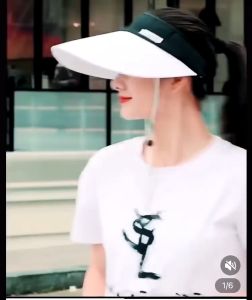 Topi Visor Lipat Wanita Casual Import Pelindung Sinar UV Anti UV Untuk Pantai Topi Golf Wanita CBAEO T8