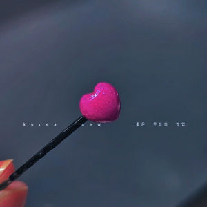 Small Hairpin Broken Hair Stick Clip South Korea Young Adult Updo Headwear Accessories Bang Clip Heart-Shaped Ornamental Stone Bar Clip Side Clip