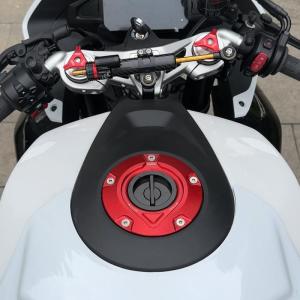 SEMSPEED Motorcycle CNC Gas Oil Fuel Tank Lock Petrol Cover For CFMOTO 675SR 675NK 2024-2025