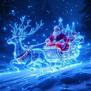 Bộ Tranh Kim Cương Thêu Đầy Đủ HUACAN Giáng Sinh Ông Già Noel Khảm Đá Pha Lê Hình Hươu Chủ Đề Động Vật Kỳ Ảo Trang Trí Tường Nhà