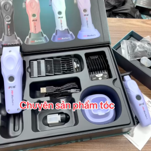 iPro Tông đơ cắt tóc Pro Barber S1081 cao cấp 10W pin Lithium Ion 4500mAh thời gian sử dụng 210 phút lưỡi mạ DLC sắc nét