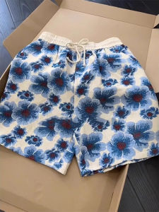 Quần Short Nam Họa Tiết Hoa Hawaii Mùa Hè Quần Dài Ống Đứng Thoáng Khí Nhanh Khô Quần Đi Biển Phong Cách Thường Ngày Cạp Vừa