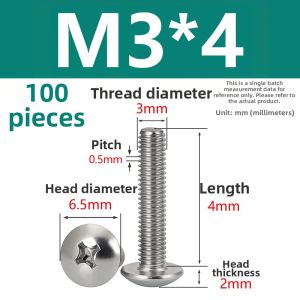 LANGSIMING | Black Zinc Plated Stainless Steel Flat Screws