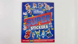 Disney Super Stickers & Activity Book With Puzzles Mazes Spot The Difference & Over 150 Stickers For Kids