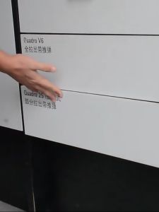 3-Section Ball Bearing Press Type Rails (1 Pair) - Damping Rebound Drawer Slides