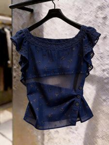 French Design Sense Unique Fashion Womens Top