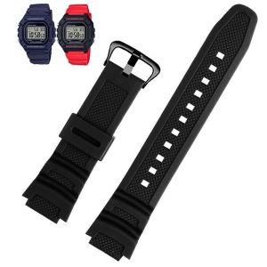 Strap For AE-1500 AE-1500wh AE-1500WHX Silicone Watch Bracelet Pure Color Durable Scratch Resistant Watchband Accessories