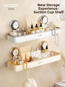 Suction Cup Wall Mounted Rack Bathroom Organizer