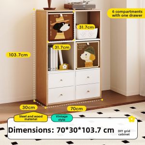 MEISD | Child Toy Organization Rack  Storage Cabinet