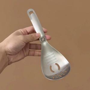 Stainless‑Steel Multi‑Function Grater Spoon for Garlic Ginger Vegetables