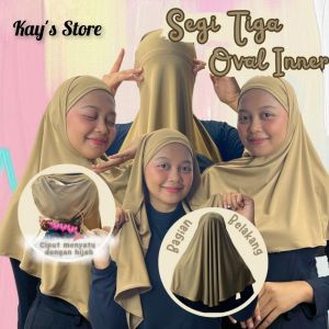 Hijab segitiga instan jersey / Jilbab instan segitiga oval inner tali / Kerudung instan jersey / Hijab instan inner tali / Jilbab jersey instan oval