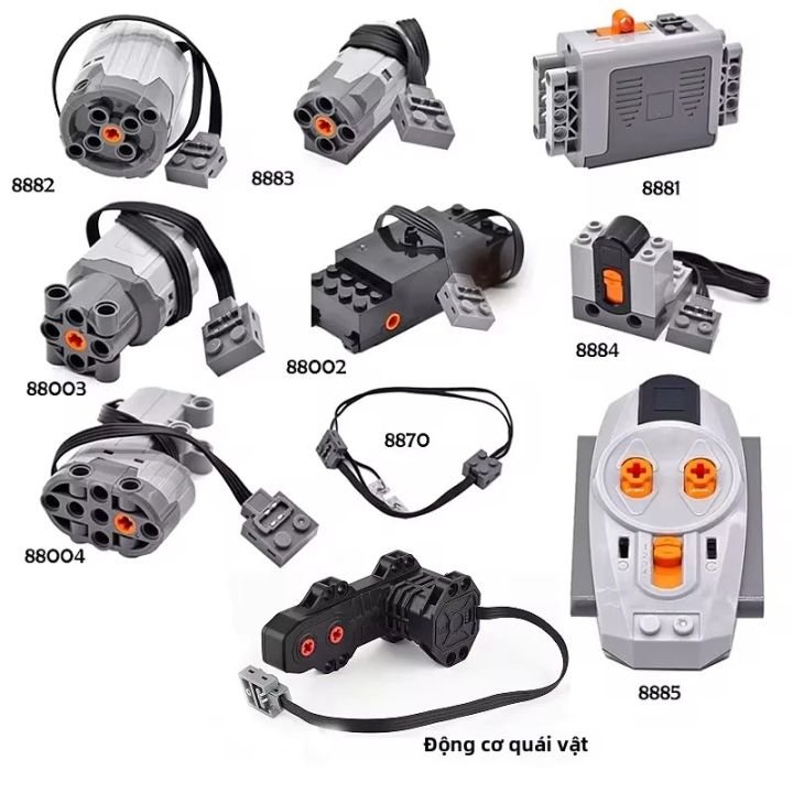 Chức Năng Nguồn Điện Đa Công Cụ Động Cơ Xe Lửa Servo MOC Khối Xây Dựng ...