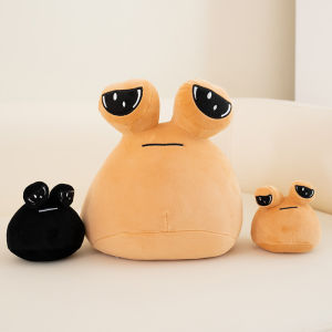 Bandai | Hot Game My Pet Alien Pou Plush Toy Funny Big Eyed Alien Mother With Baby Plush  Toys Birthday Holiday Gift