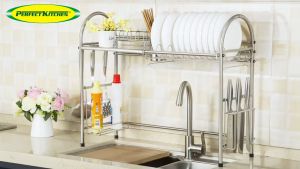 Perfect Kitchen Over Sink Draining Rack Stainless Steel High Quality - Spacious compartment - Drains directly into the sink - Stainless Steel 304 - Over Sink Draining Rack XDR-118