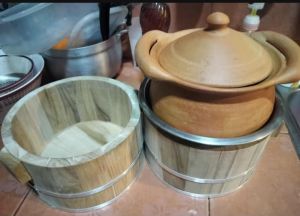 ถังไม้เล็ก แม่เรือน ใส่อาหารอเนกประสงค์ ตกแต่งร้าน ตกแต่งบ้านมินิมอล