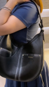 MICHAELA Gradient Curved Hobo Bag Roomy Chic Cool Sling Bag for Women Commuting Travel HB6502074 CL