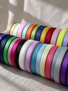 (25 Yards/Roll) 10mm Grosgrain Ribbon Wholesale Gift Wrap Decoration Ribbons Lace Fabric