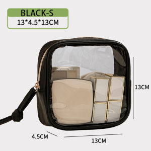 Transparent PVC Makeup Bag Organizer Pouch for Travel Daily Use Multiple Sizes Available Portable Wash Bag
