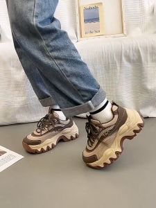 Cool Shoes รองเท้าผ้าใบผู้หญิง รองเท้าผ้าใบส้นสูง สูง5ซม สไตล์เกาหลีสุดฮิต รองเท้าที่ทำให้คุณดูดี 2025มาใหม่