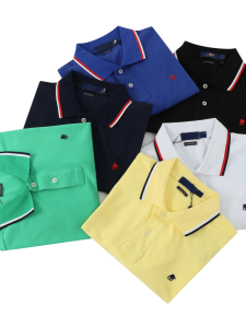 Áo Thun Polo Tay Ngắn Thêu YueSang Trọng Lịch Sự Dành Cho Nam Thường Ngày Công Sở Cổ Polo Tay Ngắn Chất Liệu Polyester Dài Thông Thường